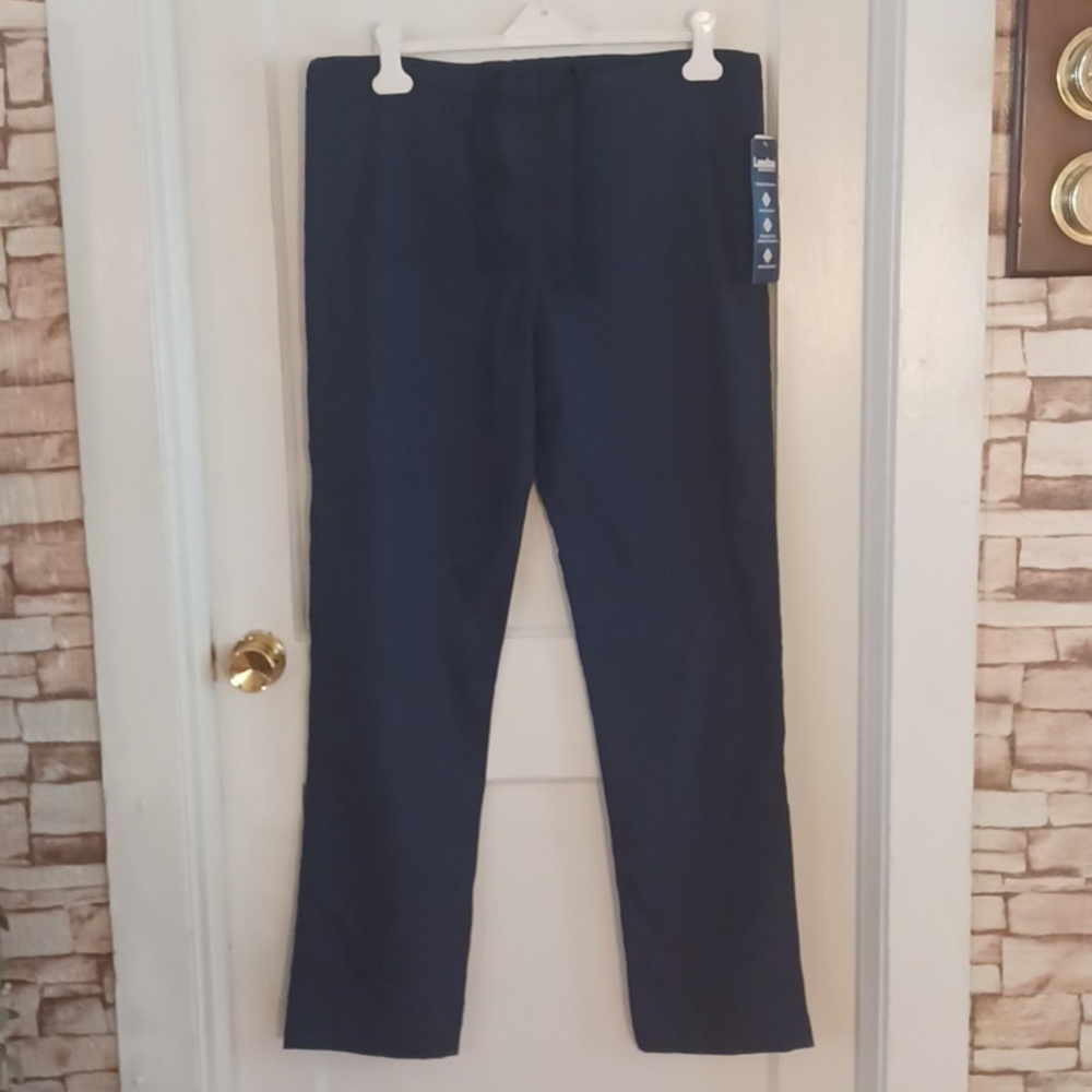 Landau Essentials scrub pants women's size small tall dark blue